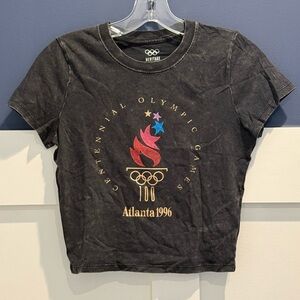 Heritage Dark Gray Cropped are with Olympic Rings from Hollister Size M